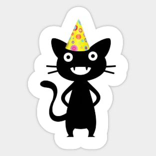 Party Cat 3 Sticker
